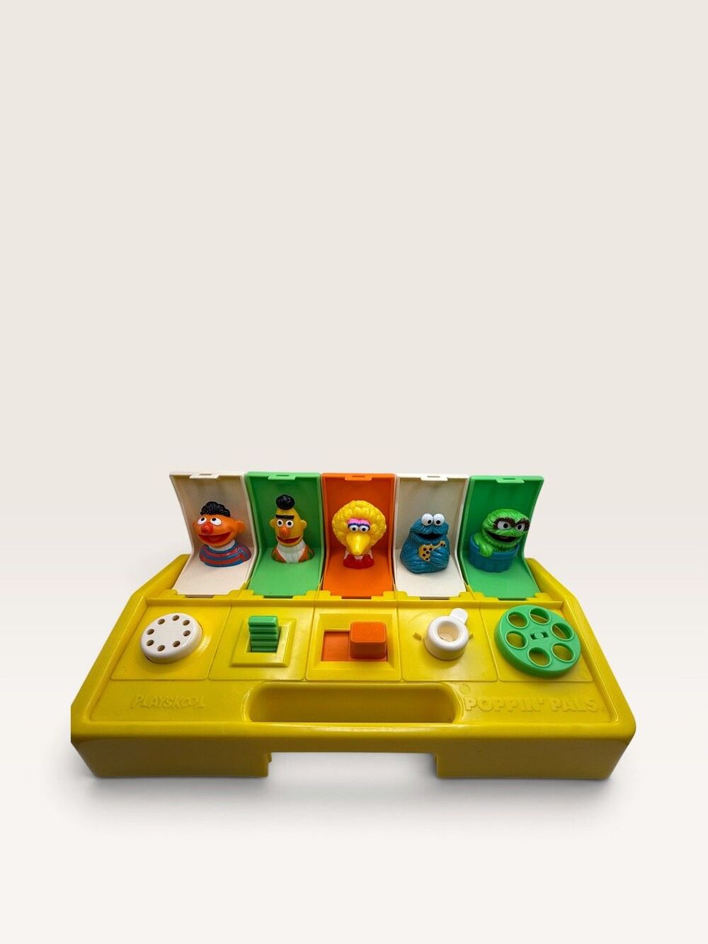 Vintage Playskool Sesame Street Poppin' Pals 1980s Pop-up Learning Toy